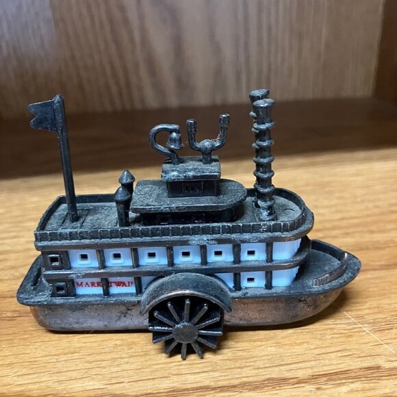 Lot of 6 VTG Miniature Car Steam Boat Train Die Cast Metal Pencil Sharpeners - Picture 11 of 16